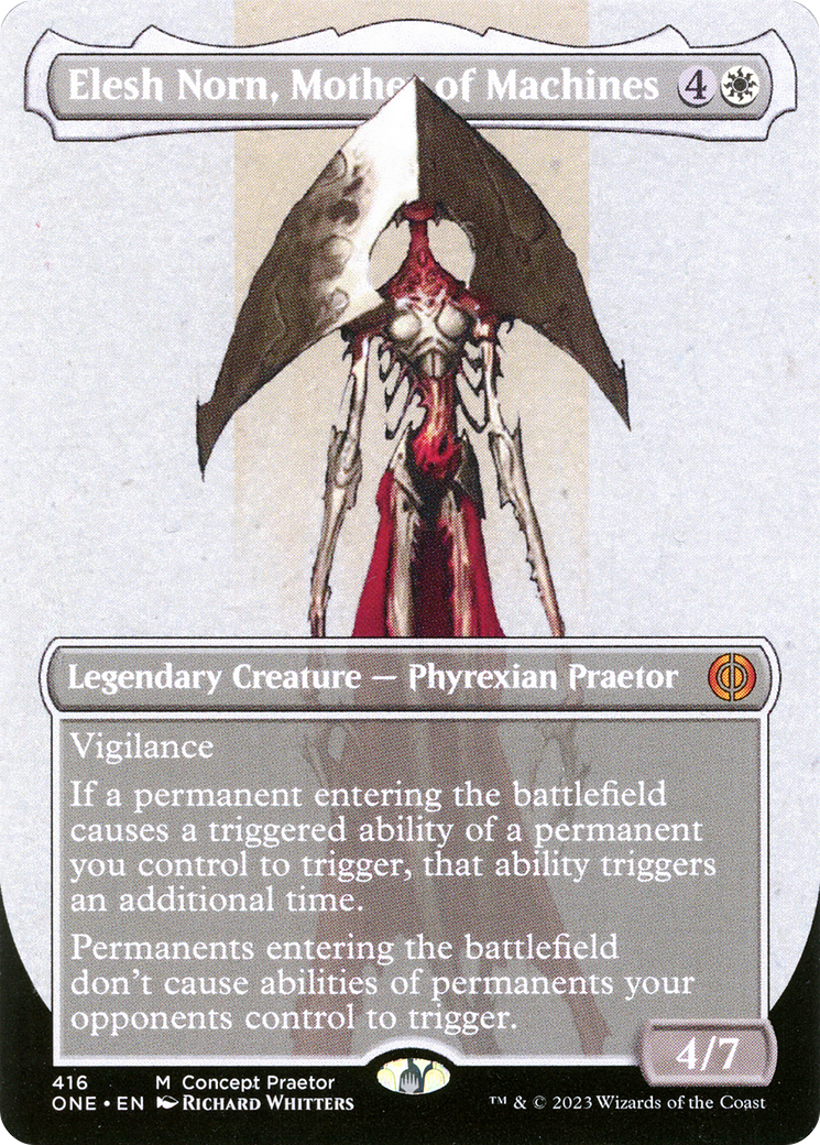 Image of Elesh Norn, Mother of Machines (Borderless Concept Praetors) [Phyrexia: All Will Be One]