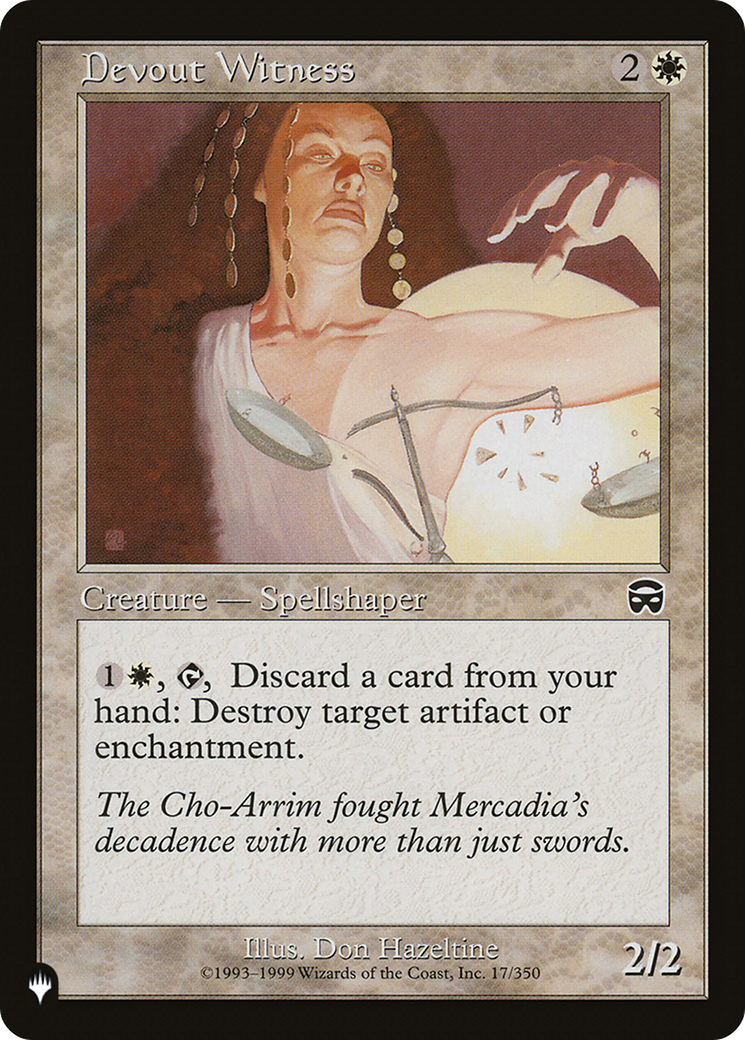 Image of Devout Witness [The List]