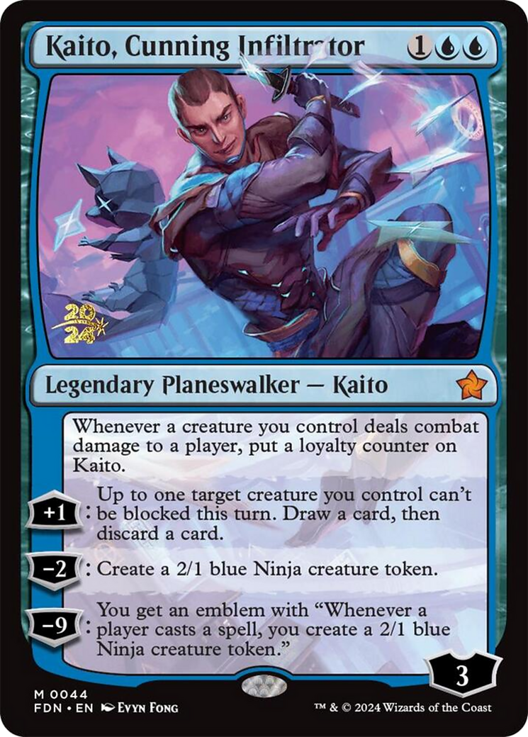 Image of Kaito, Cunning Infiltrator [Foundations Prerelease Promos]