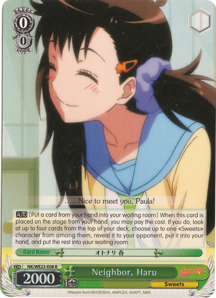Image of Neighbor, Haru (NK/WE22-E08) (Parallel Foil) [NISEKOI Extra Booster]