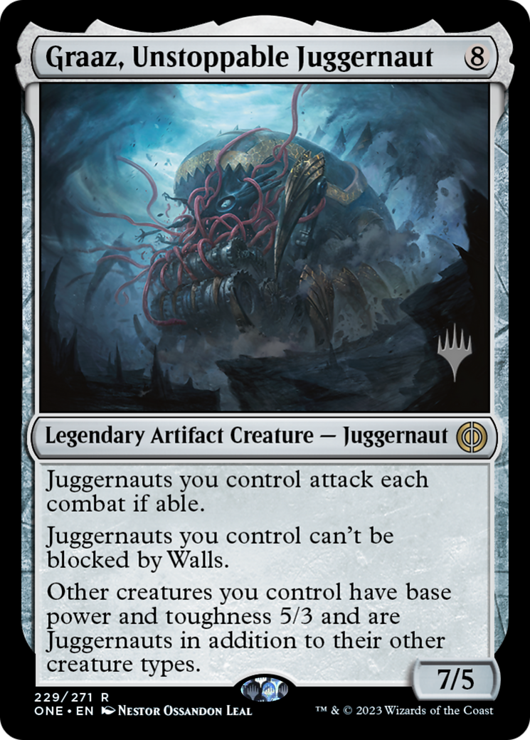 Image of Graaz, Unstoppable Juggernaut (Promo Pack) [Phyrexia: All Will Be One Promos]