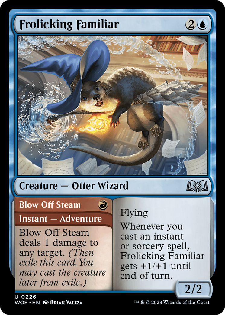 Image of Frolicking Familiar // Blow Off Steam [Wilds of Eldraine]