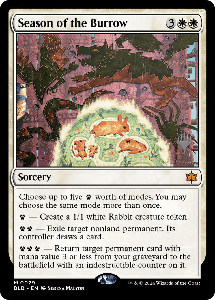 Image of Season of the Burrow (Promo Pack) [Bloomburrow Promos]