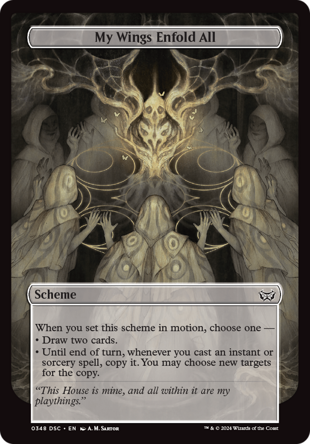 Image of My Wings Enfold All (Full Art) [Duskmourn: Archenemy]