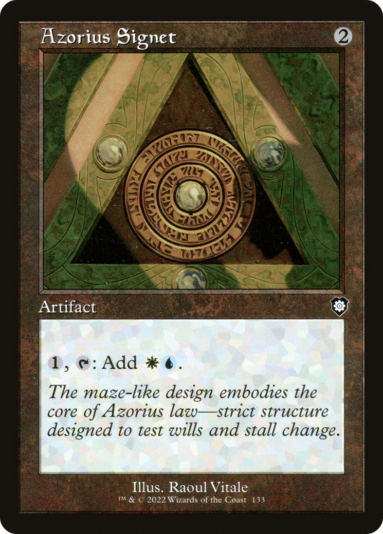 Image of Azorius Signet (Retro) [The Brothers' War Commander]