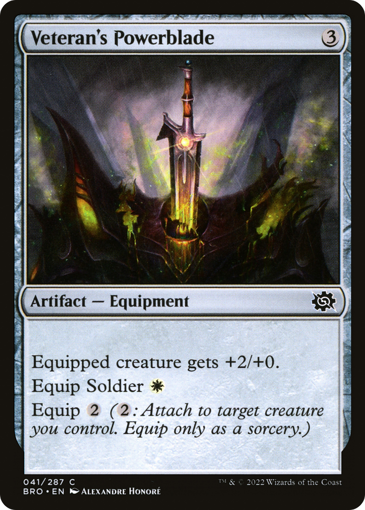 Image of Veteran's Powerblade [The Brothers' War]