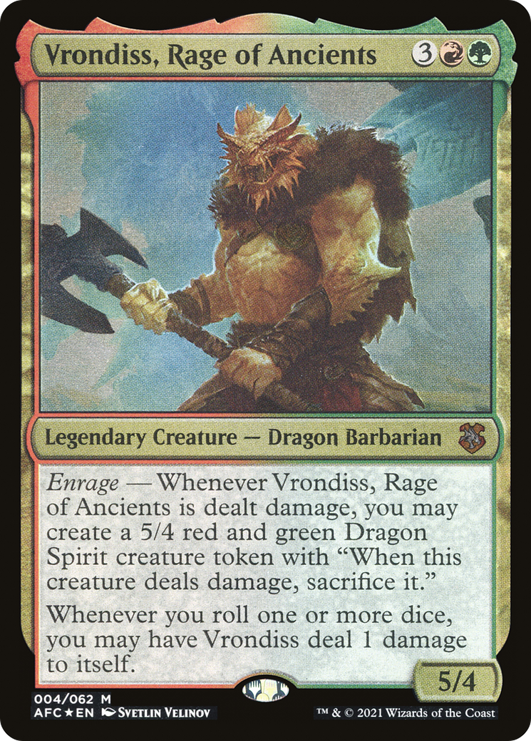 Image of Vrondiss, Rage of Ancients (Display Commander) [Dungeons & Dragons: Adventures in the Forgotten Realms Commander]