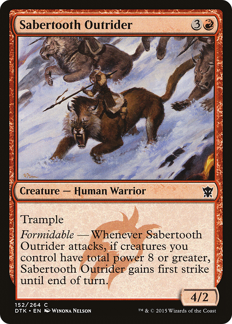 Image of Sabertooth Outrider [Dragons of Tarkir]