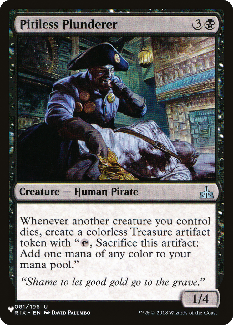 Image of Pitiless Plunderer [The List]