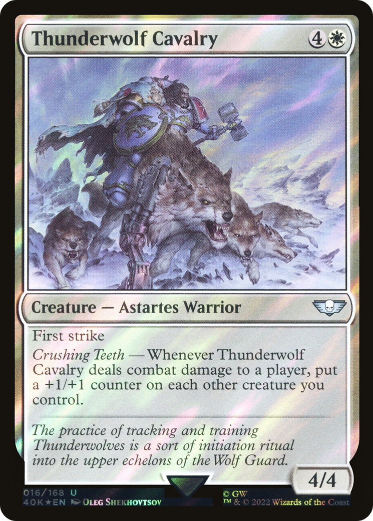 Image of Thunderwolf Cavalry (Surge Foil) [Warhammer 40,000]
