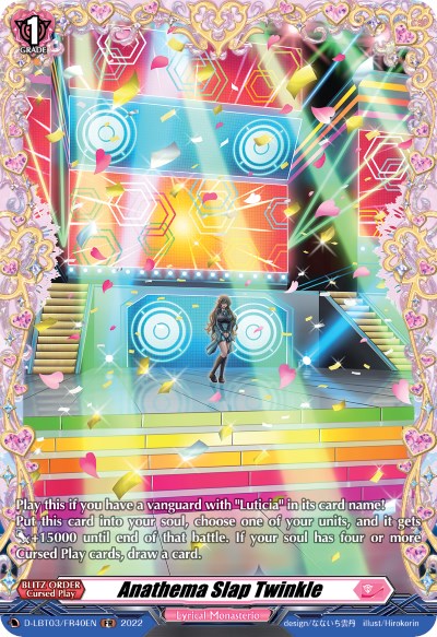 Image of Anathema Slap Twinkle (D-LBT03/FR40EN) [Lyrical Monasterio: Summertime Memories!]