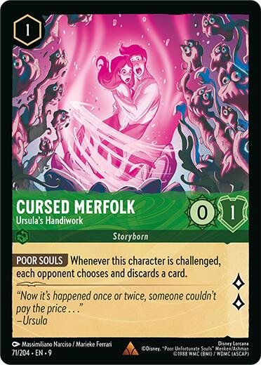 Image of Cursed Merfolk - Ursula's Handiwork (71/204) [Fabled]