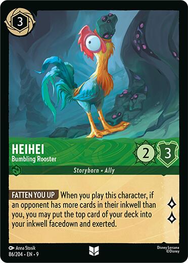 Image of Heihei - Bumbling Rooster (86/204) [Fabled]