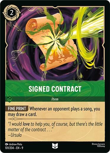 Image of Signed Contract (101/204) [Fabled]