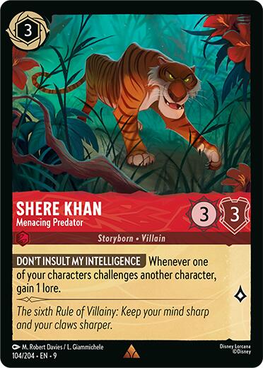 Image of Shere Khan - Menacing Predator (104/204) [Fabled]