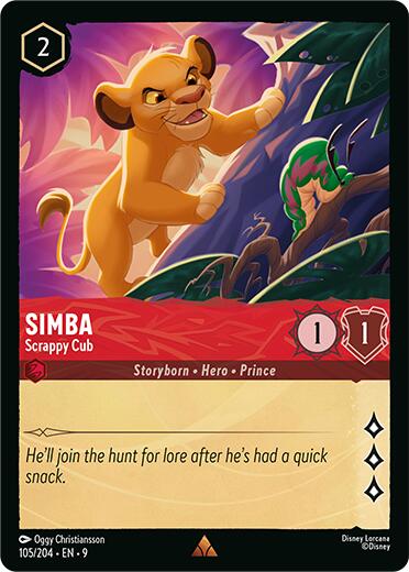 Image of Simba - Scrappy Cub (105/204) [Fabled]