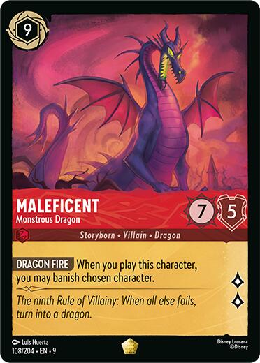 Image of Maleficent - Monstrous Dragon (108/204) [Fabled]