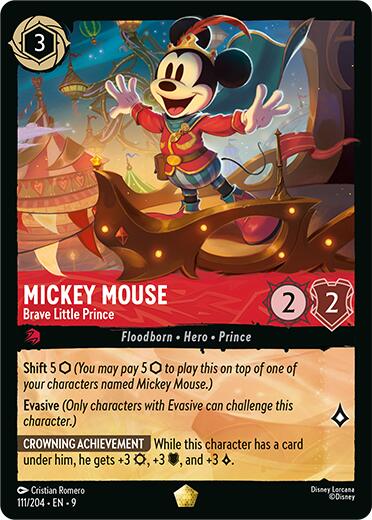 Image of Mickey Mouse - Brave Little Prince (111/204) [Fabled]