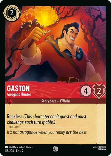 Image of Gaston - Arrogant Hunter (115/204) [Fabled]