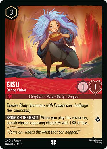 Image of Sisu - Daring Visitor (119/204) [Fabled]