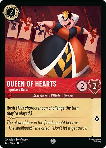 Image of Queen of Hearts - Impulsive Ruler (123/204) [Fabled]