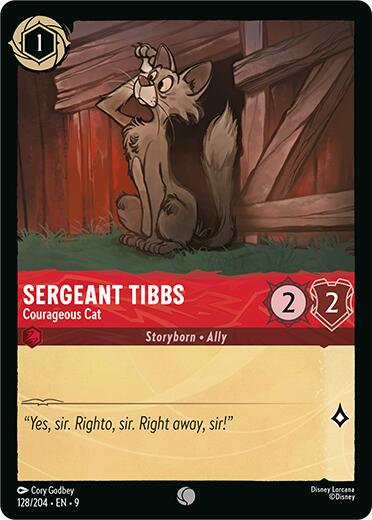Image of Sergeant Tibbs - Courageous Cat (128/204) [Fabled]