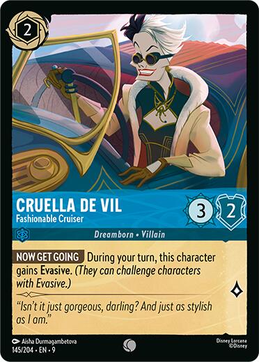 Image of Cruella De Vil - Fashionable Cruiser (145/204) [Fabled]