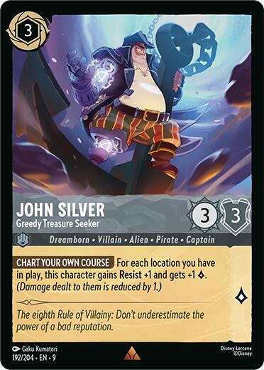 Image of John Silver - Greedy Treasure Seeker (192/204) [Fabled]