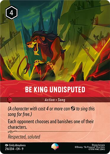 Image of Be King Undisputed (Epic) (216/204) [Fabled]