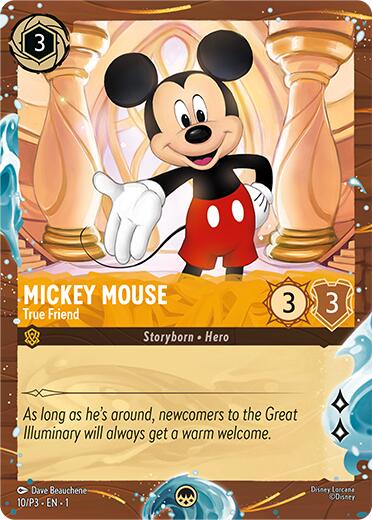 Image of Mickey Mouse - True Friend (Disney Cruise Promo) (10/P3) [Promo Cards]