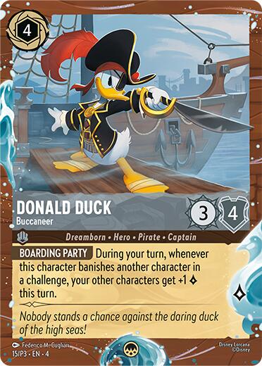 Image of Donald Duck - Buccaneer (Disney Cruise Promo) (15/P3) [Promo Cards]