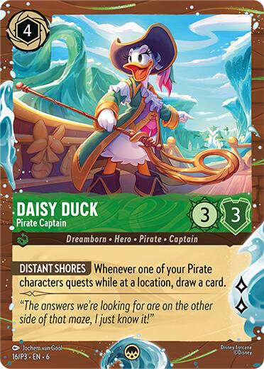 Image of Daisy Duck - Pirate Captain (Disney Cruise Promo) (16/P3) [Promo Cards]