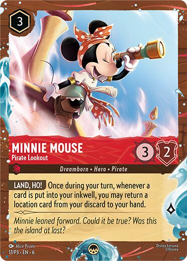 Image of Minnie Mouse - Pirate Lookout (Disney Cruise Promo) (17/P3) [Promo Cards]