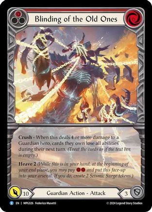 Image of Blinding of the Old Ones (Extended Art) [MPG026] (Mastery Pack Guardian)  Rainbow Foil