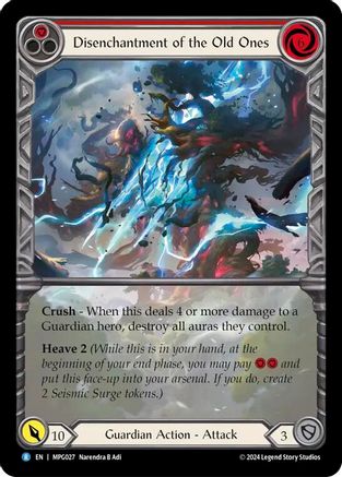 Image of Disenchantment of the Old Ones (Extended Art) [MPG027] (Mastery Pack Guardian)  Rainbow Foil