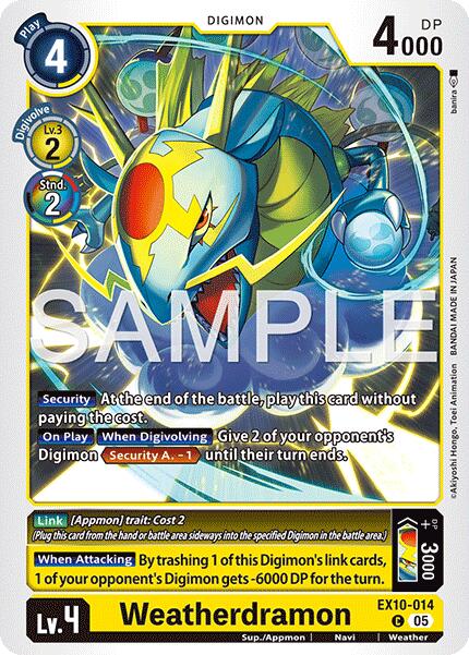 Image of Weatherdramon [EX10-014] [Sinister Order]