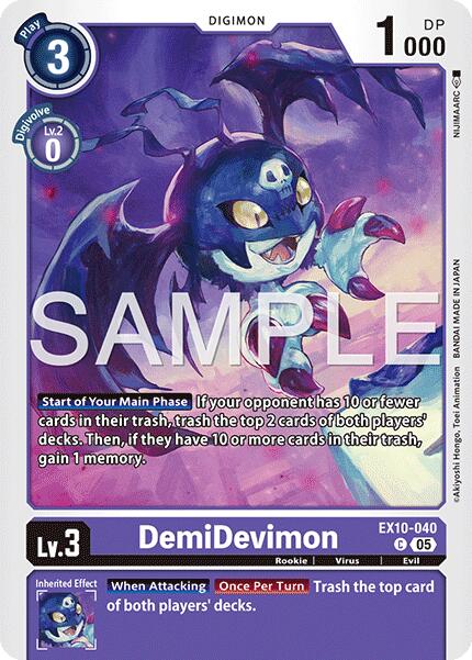 Image of DemiDevimon [EX10-040] [Sinister Order]