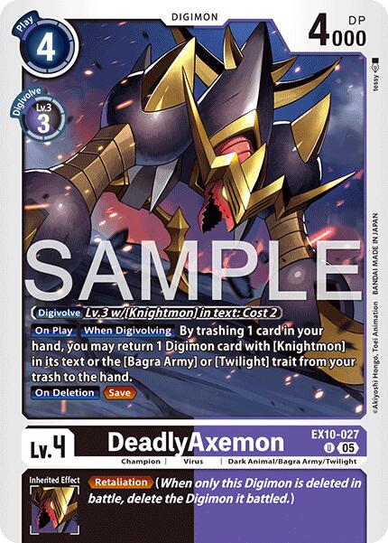 Image of DeadlyAxemon [EX10-027] [Sinister Order]