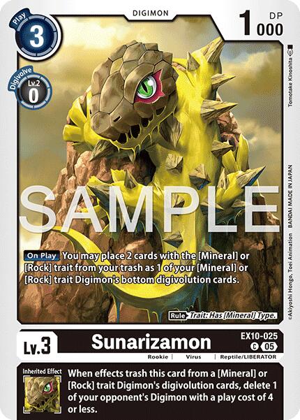 Image of Sunarizamon [EX10-025] [Sinister Order]