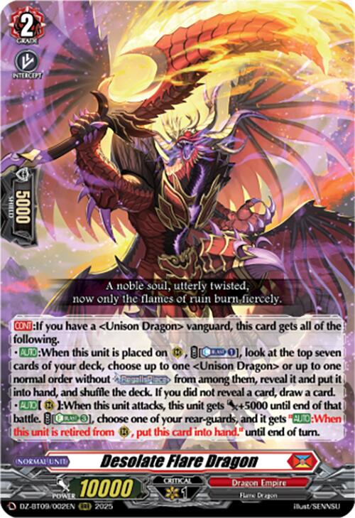 Image of Desolate Flare Dragon (DZ-BT09/002EN) [Super Brave Detonation]