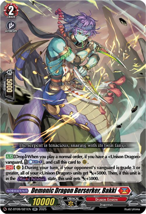 Image of Demonic Dragon Berserker, Bakki (DZ-BT09/021EN) [Super Brave Detonation]
