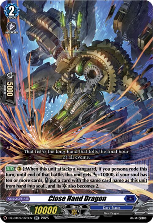 Image of Close Hand Dragon (DZ-BT09/023EN) [Super Brave Detonation]