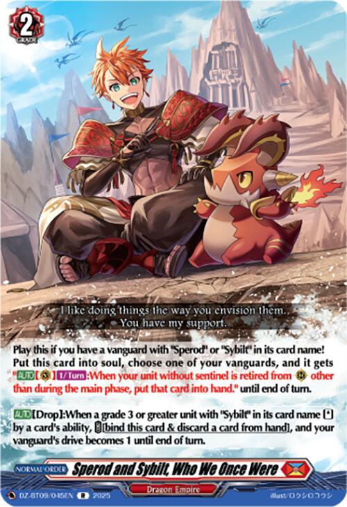 Image of Sperod and Sybilt, Who We Once Were (DZ-BT09/045EN) [Super Brave Detonation]