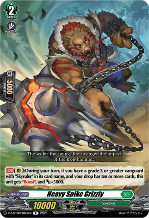 Image of Heavy Spike Grizzly (DZ-BT09/063EN) [Super Brave Detonation]