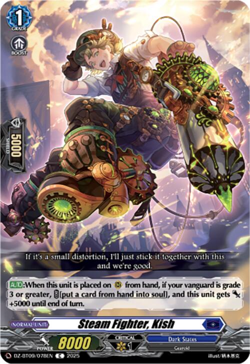 Image of Steam Fighter, Kish (DZ-BT09/078EN) [Super Brave Detonation]