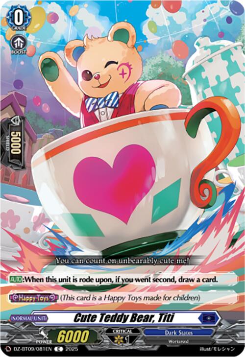 Image of Cute Teddy Bear, Titi (DZ-BT09/081EN) [Super Brave Detonation]
