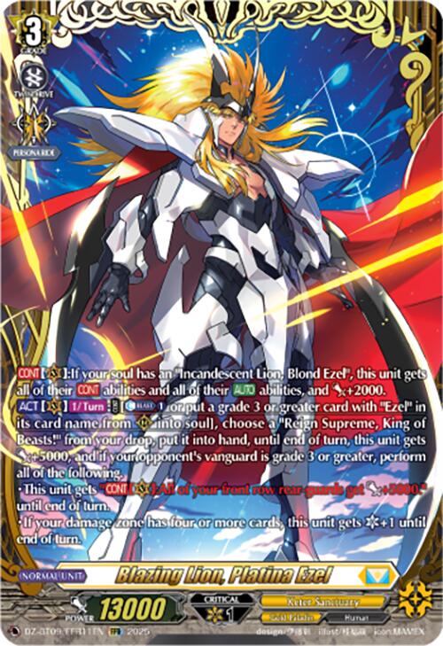 Image of Blazing Lion, Platina Ezel (DZ-BT09/FFR11EN) [Super Brave Detonation]