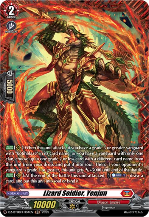 Image of Lizard Soldier, Yenjun (DZ-BT09/FR04EN) [Super Brave Detonation]