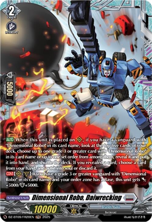 Image of Dimensional Robo, Daiwrecking (DZ-BT09/FR20EN) [Super Brave Detonation]