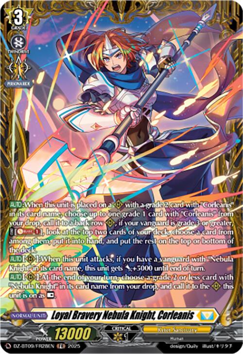 Image of Loyal Bravery Nebula Knight, Corleanis (DZ-BT09/FR28EN) [Super Brave Detonation]